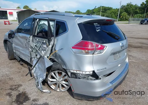 2015 Nissan Rogue Sv z USA, uszkodzony, nr VIN KNMAT2MV8FP531007